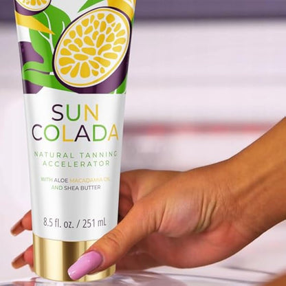 Onyx Suncolada Natural Tanning Accelerator | Bronzer-Free Lotion for Indoor & Outdoor Use | Smooth, Even, Streak-Free Tan | Deep Skin Hydration & Lasting Tan Enhancer for Golden Results