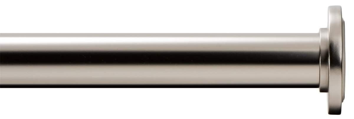 Ivilon Tension Curtain Rod - Spring Tension Rod for Small Windows or Shower, 16 to 24 Inch. Satin Nickel