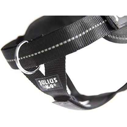 Julius-K9 IDC Powerharness, Dog Harness with Front Control Y-Belt, Black, Size: XS/Mini-Mini