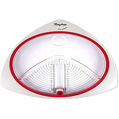 Rayher Circle Cutter for Crafting with 3 Replacement Blades, Paper Trimmer for Circles with a Diameter of 2.6–15 cm