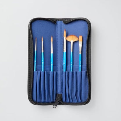 Winsor & Newton Cotman Brush Wallet Cass Exclusive Set of 6