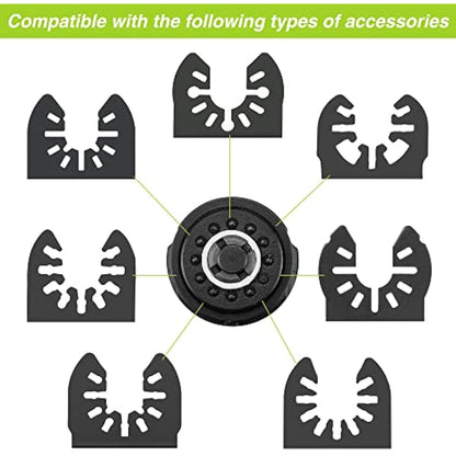 WORKPRO Oscillating Multi Tool 300W, 7 Variable Speeds, 3° Oscillation Angle, Quick Change Blade System, 17pc Accessories Kit Make it a Details Sander, Cutter, Scraper, Grinder