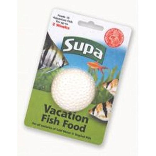 2 X Supa Vacation 2 week Holiday Fish Food Block 25g (Random Shape)