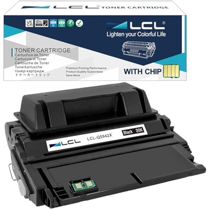 LCL Compatible Toner Cartridge 42X Q5942X High Yield (1 Black) Replacement for HP LaserJet 4240 4240n 4250 4250n 4250tn 4250dtn 4250dtnsl 4350 4350n 4350tn 4350dtn 4350dtnsl