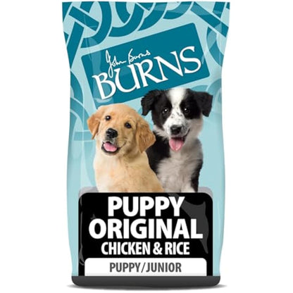 Burns Pet Nutrition Hypoallergenic Complete Dry Dog Food Puppy Original Chicken and Rice 12 kg