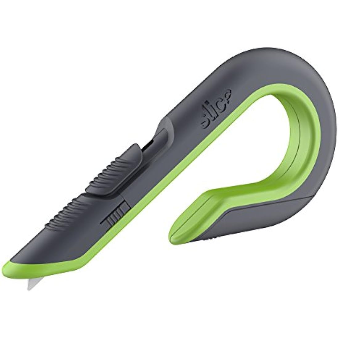 Slice 10503 Auto Retractable Box Cutter Work Knife | Ceramic Blade Stays Out When In Use - Reduces Accidents And Last Up To 11x Longer Than Steel