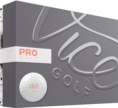 Vice Golf Pro Soft Hue Living Coral Golf Balls