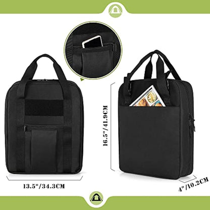 HODRANT Travel Camp Utensil Organizer Bag, with Hanging Straps & Towel Paper Holder, Camp Kitchen Case for Cooking Utensil Set, Kitchen Accessories Storage Bag for Outdoor Camping & Hiking, Bag Only