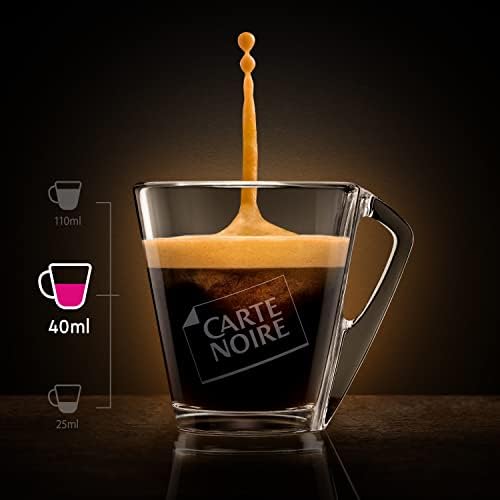 Carte Noire, Espresso Intense, Nespresso Compatible Aluminium Capsules, 1 Pack of 60 Coffee Pods, 100% Arabica, Dried Fruit and Chocolate Notes, Intensity 9/10, Rich and Lasting Taste