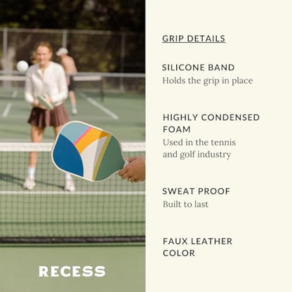 Pickleball Paddle with Cutouts, Strong and Durable Fiberglass Surface, Lightweight, Honeycomb Core and Comfort Grips, Tournament or Leisure Games, USAPA Approved