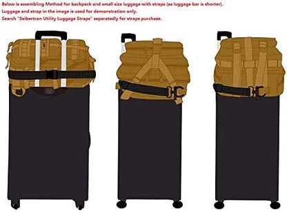 Seibertron Falcon Tactical Water Repellent Hiking Camping Backpack Compact Assault Pack Summit Bag