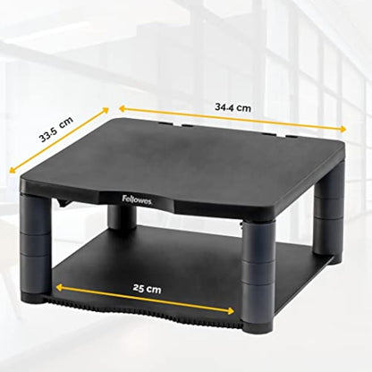 Fellowes Premium Height Adjustable Monitor Stand , Black