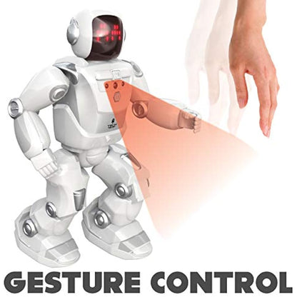 SilverLit 40CM Tall Huge Programme-A-Bot X, Large Gigantic Robot Kids Toy Interactive Walking, Gliding, Dancing Toy Robot 48 Commands, LED Facial Expressions and Sounds, Robots for Kids 5, 6, 7, 8