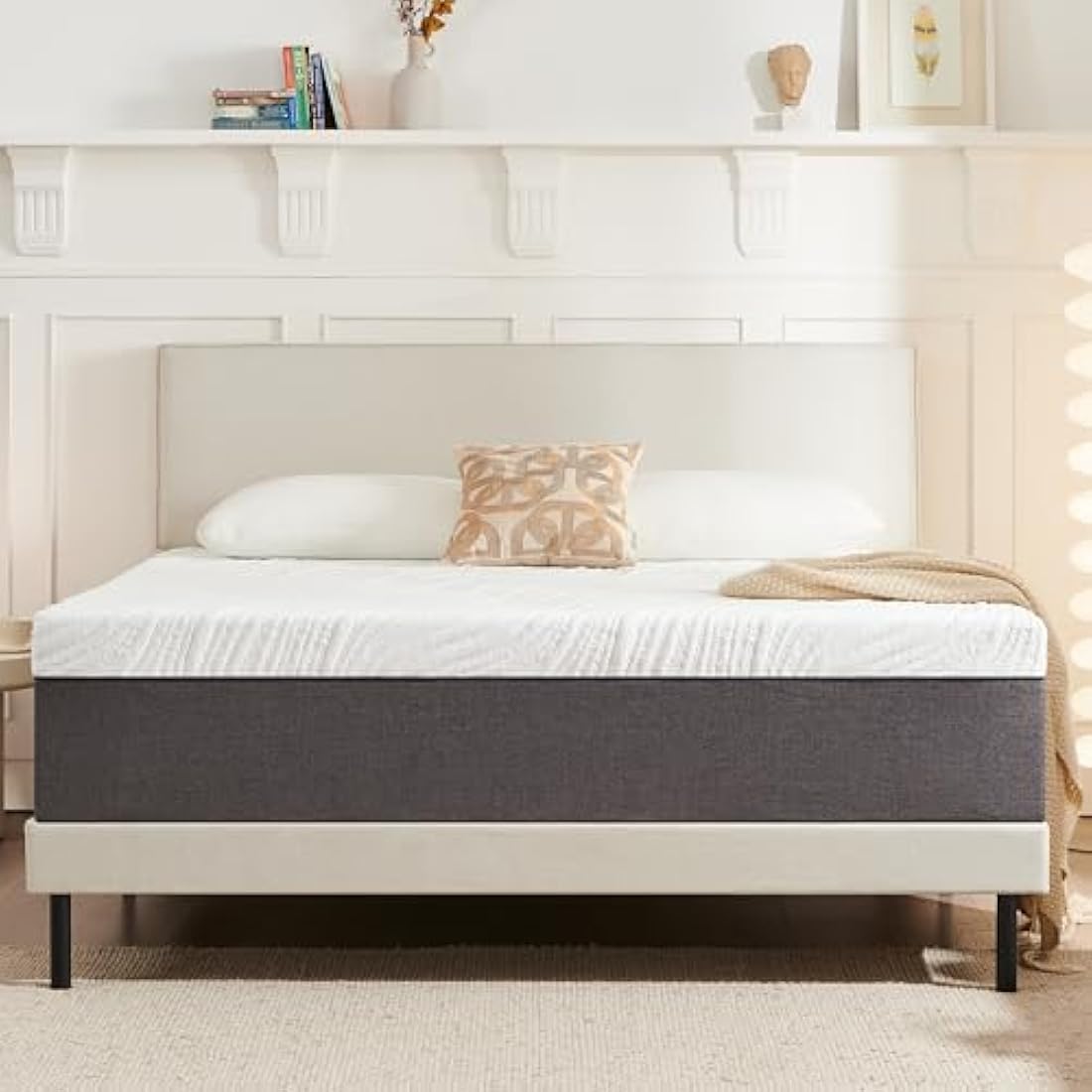 Twirest Mattresses, 15cm Single Mattress with Memory Foam and Anti-mite, Breathable, Removable Carved Cover, Mattress in a Box, Edges Support for Sleep Supportive(90x190x15cm)