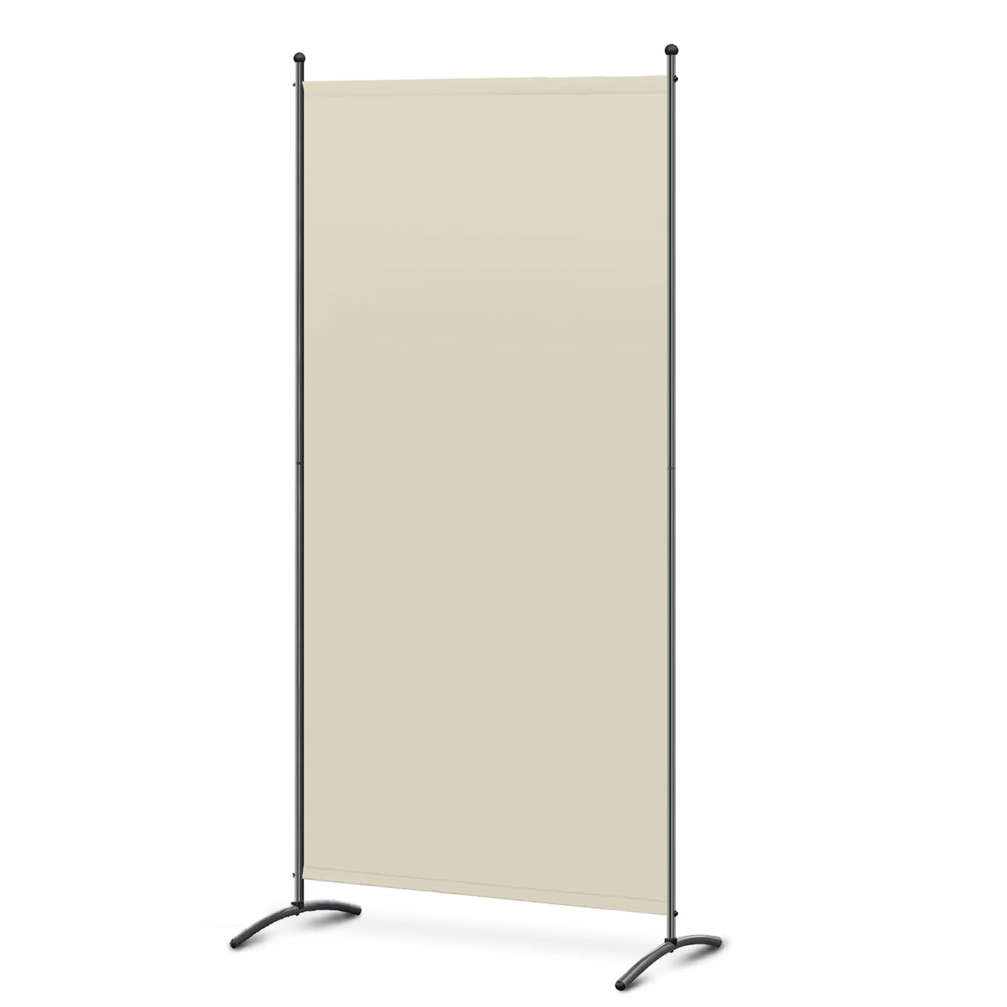 Angel Living 1 Panel Room Divider, Privacy Screen Composed of Polyester Fabric and Sturdy Iron Frame