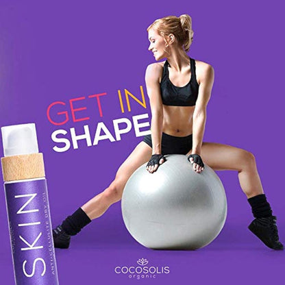 COCOSOLIS Anti Cellulite - Organic Dry Oil for Orange Peel - Tightens, Refreshes and Revitalises the Skin - Nourishing Oil for Massage (110)