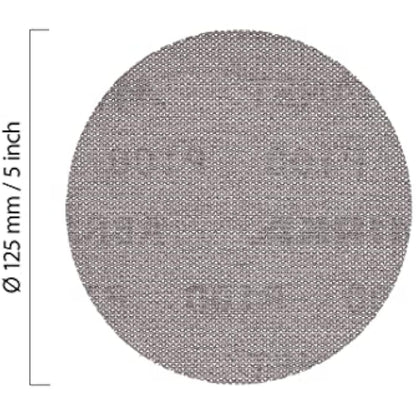 Mirka Abranet net sanding discs Ø 125 mm Hook & loop/Mix-pack 5 pcs of each grit size 80, 120, 180, 240, 320, 400, 600/35 pcs/For all 125 mm orbital sanders and grinders