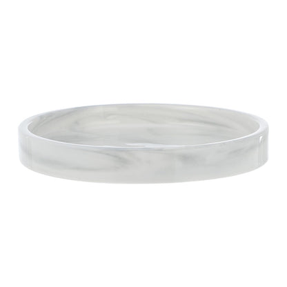 Cabilock Vanity Tray Marble Design Ceramic Storage Plate 7 Inches Elegant Home Adornment Skid-resistant Marble Tray