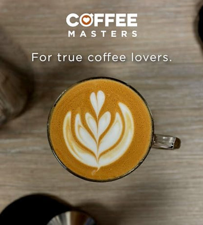 Coffee Masters All Day Blend Espresso Coffee Beans 4x1kg - Medium Roast for Strong and Full Bodied Flavour, Whole Bean - Ideal for Barista Machines