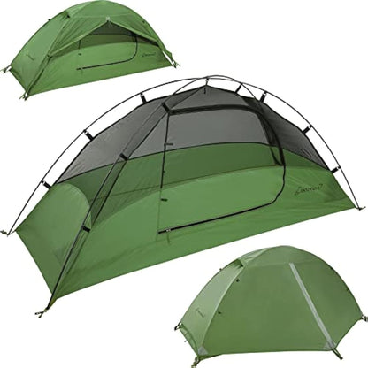 Clostnature Crux Lightweight Camping Tent - 1/2/3/4 Man Tent, Waterproof & Windproof 3 Season Tent, Double Layer, Compact Easy Setup Design for Hiking, Backpacking, Festivals, Family Camping, Outdoor