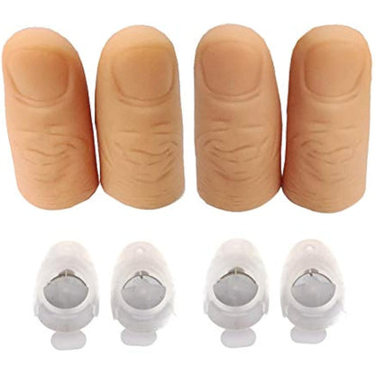 JTMM LED Finger Thumbs Light (3Packs/6 PCS) Magic Prop Party Bar Show Perform Lamp RED