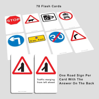 UK Driving Theory Test Kit: The Official Highway Code Book 2025 UK + 78 Road Signs Flash Cards. 16th & 17th Birthday Gifts for Girls & Boys