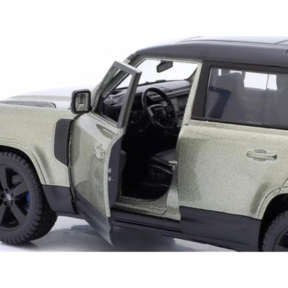 Bburago LAND ROVER DEFENDER - 1:24 Scale - Incredibly Detailed Die-Cast Replica Collectible SUV, Green