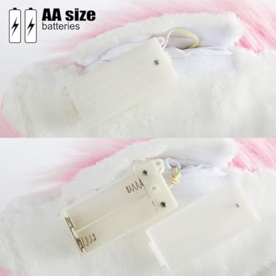 BEJOY Hobby Horse, Stick Horse with Wood Wheels - Real Pony Neighing Galloping Sounds - Plush Unicorn Toy Gift for Kids - White, 36 inches (AA Batteries Required)