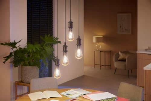 Philips Hue White Ambiance Filament ST72 Giant Smart Light Bulb [E27 Edison Screw] with Bluetooth. Works with Alexa, Google Assistant and Apple Homekit