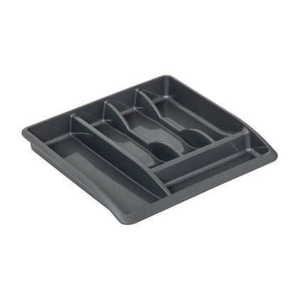 Addis 510855 Plastic Drawer Organiser, Metallic, 40 x 38.5 x 6 cm