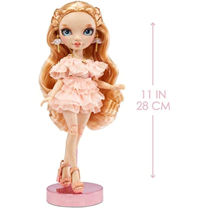Rainbow High Fashion Doll – VICTORIA WHITMAN - Light Pink Doll with Freckels – Fashionable Outfit & 10+ Colourful Play Accessories - For Collectors and Kids Ages 4-12 Years