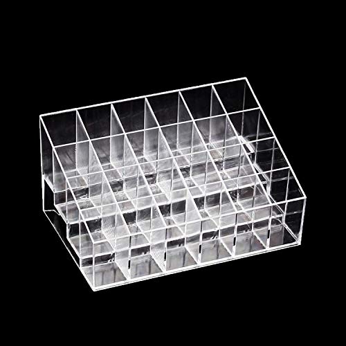 Shiwaki 24 grid transparent plastic storage box household small items storage box transparent crystal box item display stand