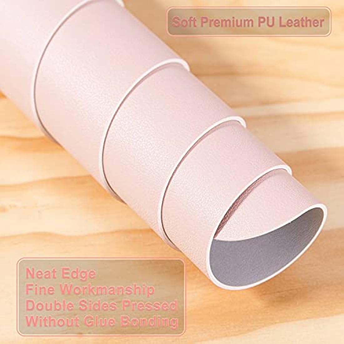 Desk Pad Large, Desk Mat, Extended Mouse Mat, Mouse Pad XXL, Desk Blotter, DOBAOJIA Laptop Pad Writing Pad for Office/Home, Dual-Side Use PU Leather Waterproof 35.4" X 16.9" (Pink/Silver)