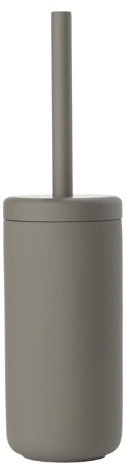 Zone Denmark - Ume Toilet Brush - 10 x 38.5 cm - Stoneware - Elegant Japanese Design - Internal Drainage Cup - Taupe