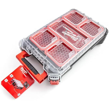 Milwaukee 0 932464083 PACKOUT Compact Organiser Case, Red