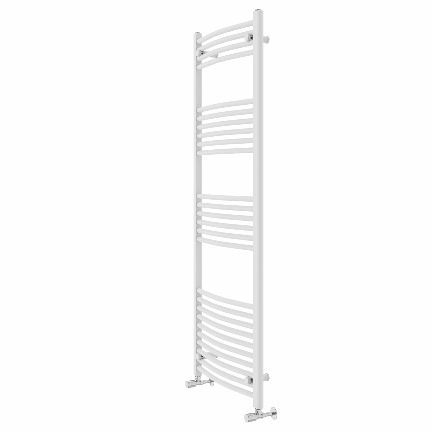 Warmehaus Curved Bathroom Heated Towel Rail Radiator White 1600x600mm