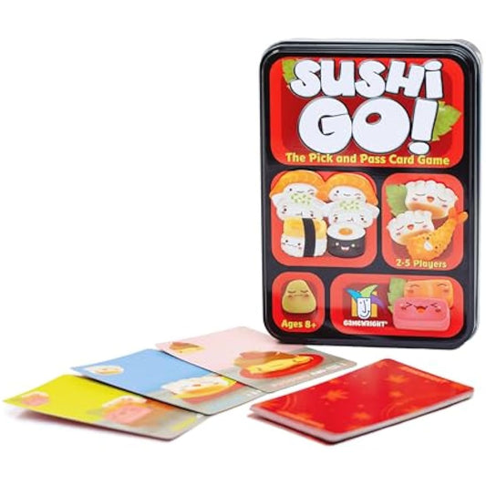 Gamewright , Sushi Go , Card Game , Ages 8+ , 2-5 Players , 15 Minutes Playing Time