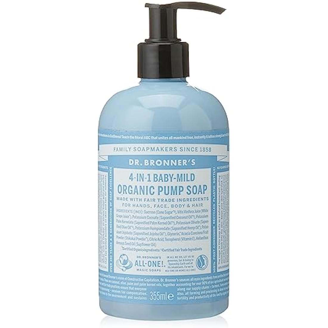 Dr Bronner’s 4-in-1 Organic Unscented Baby Sugar Soap