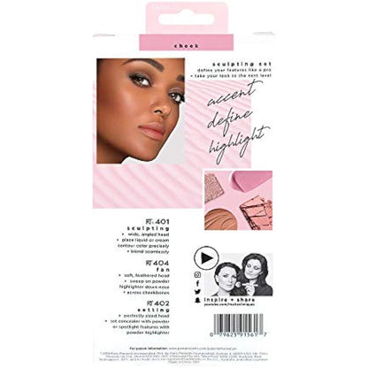 Real Techniques Sculpting Makeup Brush Set for Contouring and Highlighting (Packaging and Handle Colour May Vary)