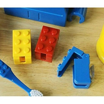 Kids Children Toothbrush Brick Holder Case Cover (3Pcs-BlockHolders)