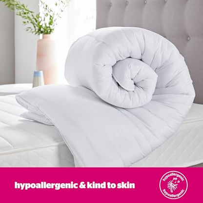 Silentnight Ultrabounce 10.5 Tog Double Duvet – All Year Duvet Quilt Ideal for Summer and Winter – Hypoallergenic and Machine Washable - Double, White