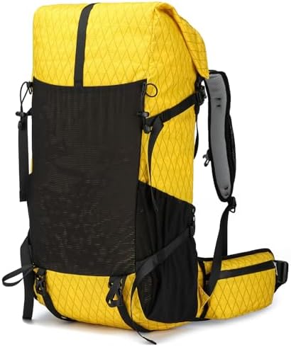 POWER KING 30L Expandable TO 40L Hiking Backpack,Upgraded X-PAC Scratch-proof Lightweight Large Rucksack for Mens Women, Outdoor Roll Top Camping Packsack, Fit for 15.6'' Laptop