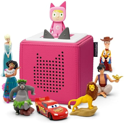 tonies Disney Ultimate bundle - 1 creative & 7 Frozen, Encanto, Baloo, Aladdin, Simba, Cars & Toy Story, Pink