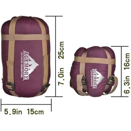 Agemore Ultra-light Warm Weather Rectangular Sleeping Bag, 75" L x 30" W, Lightweight Envelope sleeping bag for Outdoor Camping, Backpacking & Hiking - Fit for Kids, Teens and Adults