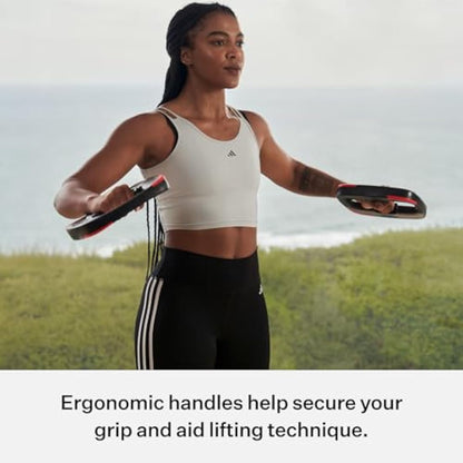 Les Mills™ Dual Purpose Ergonomic Exercise Weight Plates for Total Body Workouts