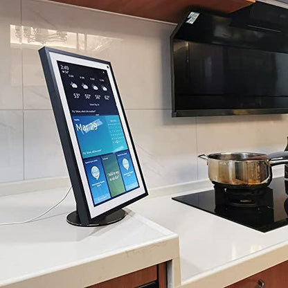 EchoShow 15 Stand Swivel and tilt, Only Made for Echo Show 15 Three Rotating shafts The Base is Made of Aluminum Which Makes The Product More Beautiful and Longer Service Life Black 025-01 UK