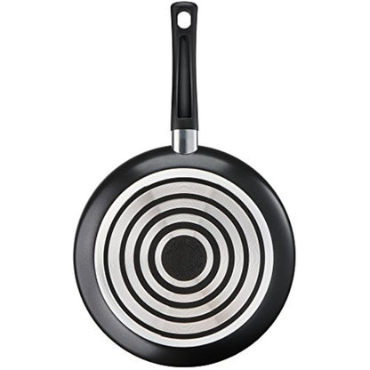 Tefal Taste Twin Frying Pan Set, 20/28cm Non-Stick Aluminium Cookware, All Hobs Compatible Except Induction, Dishwasher Safe, Black - B189S244