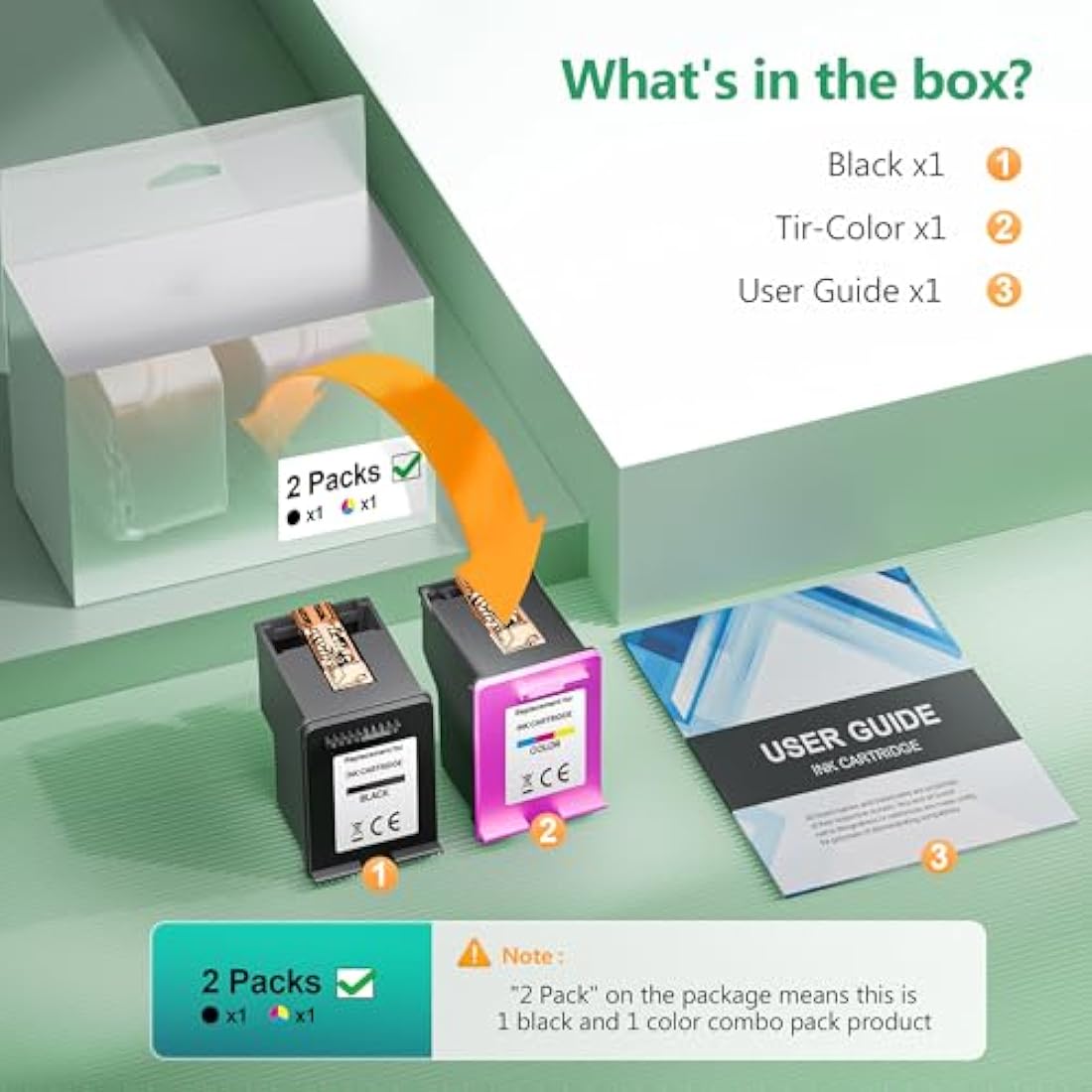 LIFOR PG-560XL CL-561XL 560XL 561XL Replacement for Canon 560 561 Ink Cartridges for Pixma TS7451 TS7450 TS5350 TS5351 TS5350a TS5351 TS5352 (1 Black 1 Colour)