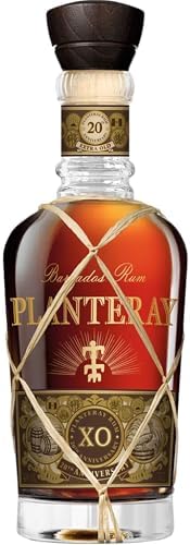 PLANTERAY XO Barbados 20th Anniversary Rum – 70cl, 40 percent ABV – Extra-Old 100 percent Barbadian Rum