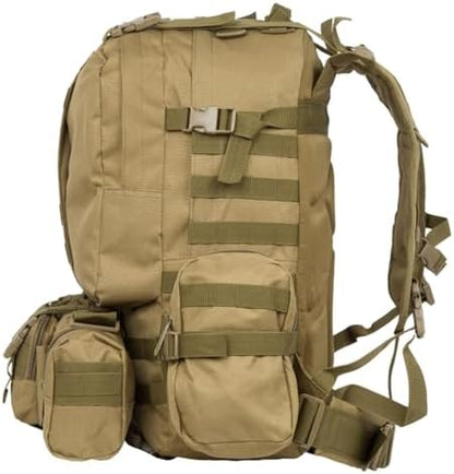 aiGear 55L Military Tactical Backpack | Lightweight Backpack Hiking Daypack | Rucksack with Molle System | for Outdoor Sports Trekking Hiking Travel Camping